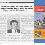 16. Theodor Purcarea, Opportunity for Romania to Integrate into the World Economic Network, 1994