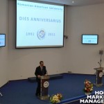 RAU Rector Ovidiu FOLCUT opening the ceremony of 20 Years RAU Anniversary