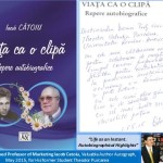 Professor Iacob Catoiu, Valuable Author Autograph, May 2015, for His former Student Theodor Purcarea