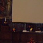 2.	Professor Ecaterina Andronescu, President of the Commission of Education of the Romanian Senate, Rector Pavel Năstase, and Professor Răzvan Zaharia