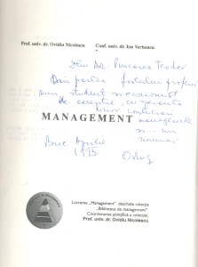 Ovidiu Nicolescu, Dedication