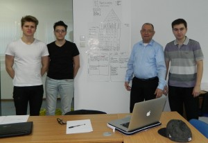 2. Professor Hans ZWAGA and one of RAU Student Project teams